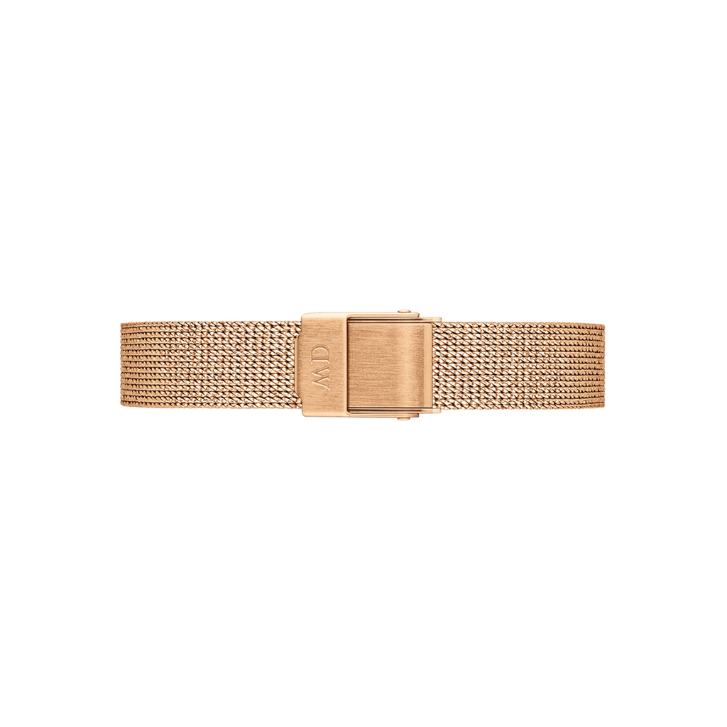 DW Quadro Pressed Melrose Green Rose Gold Watch