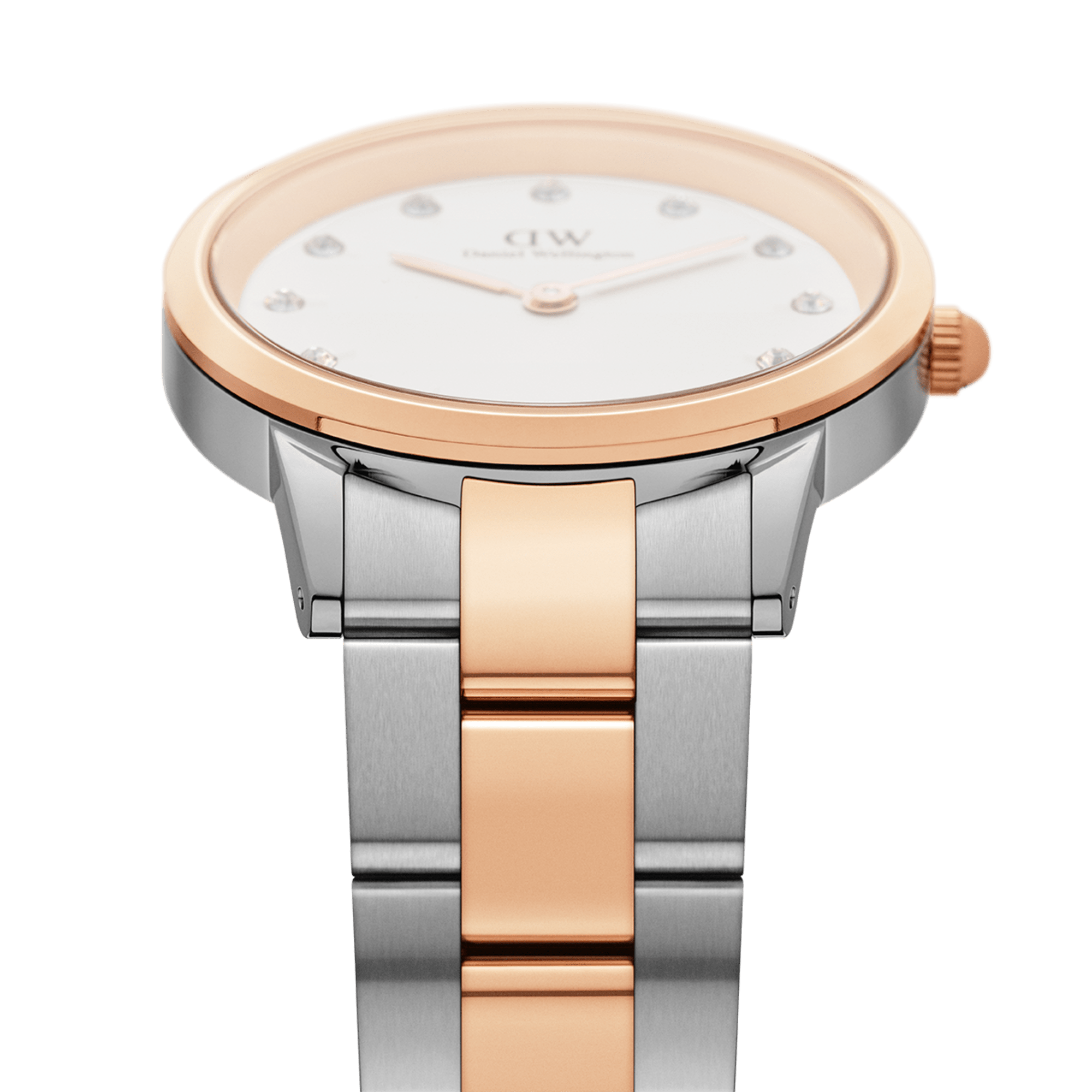 DW Iconic Link Lumine Rose Gold Watch