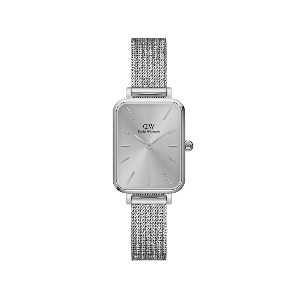DW Quadro Pressed Unitone Silver Watch