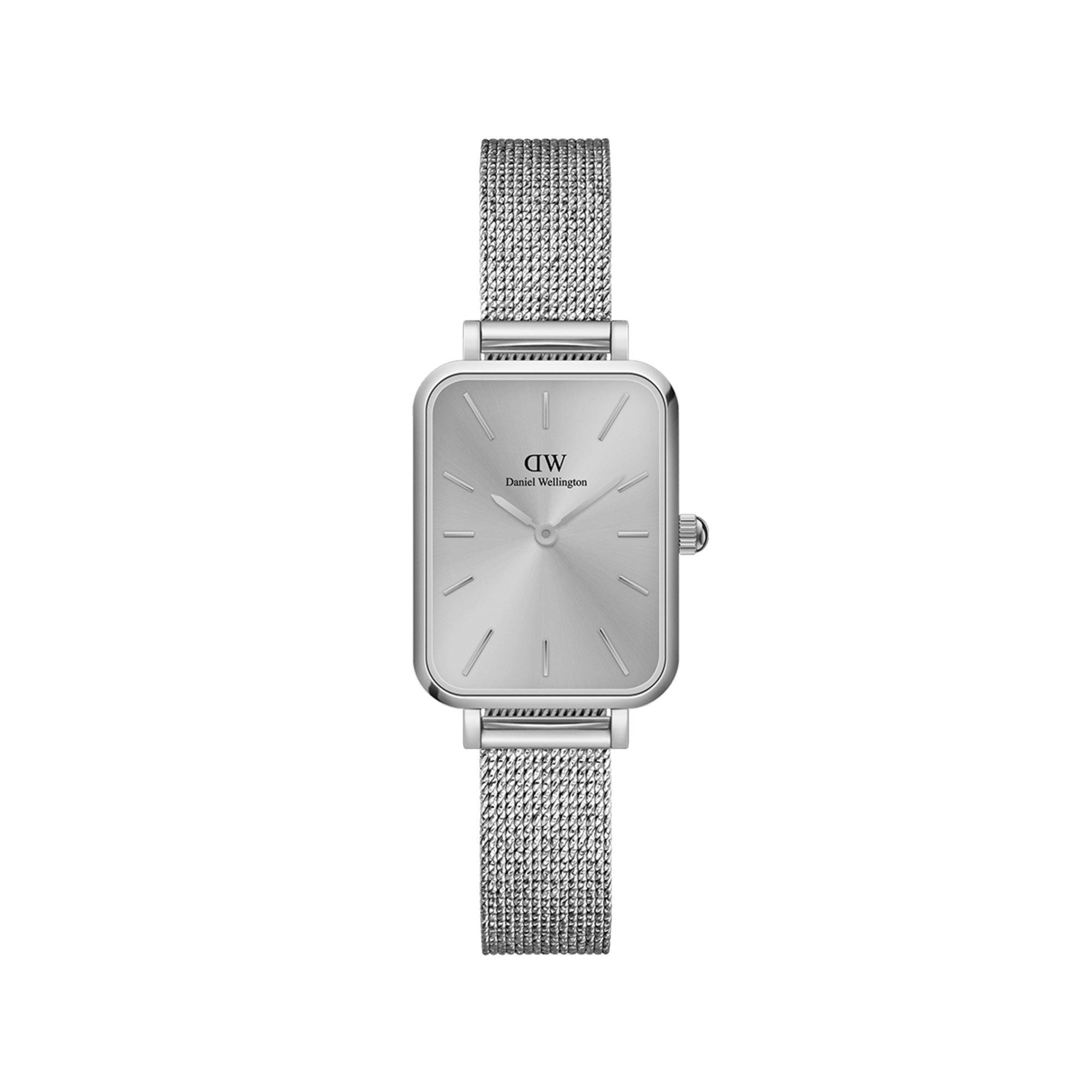 DW Quadro Pressed Unitone Silver Watch