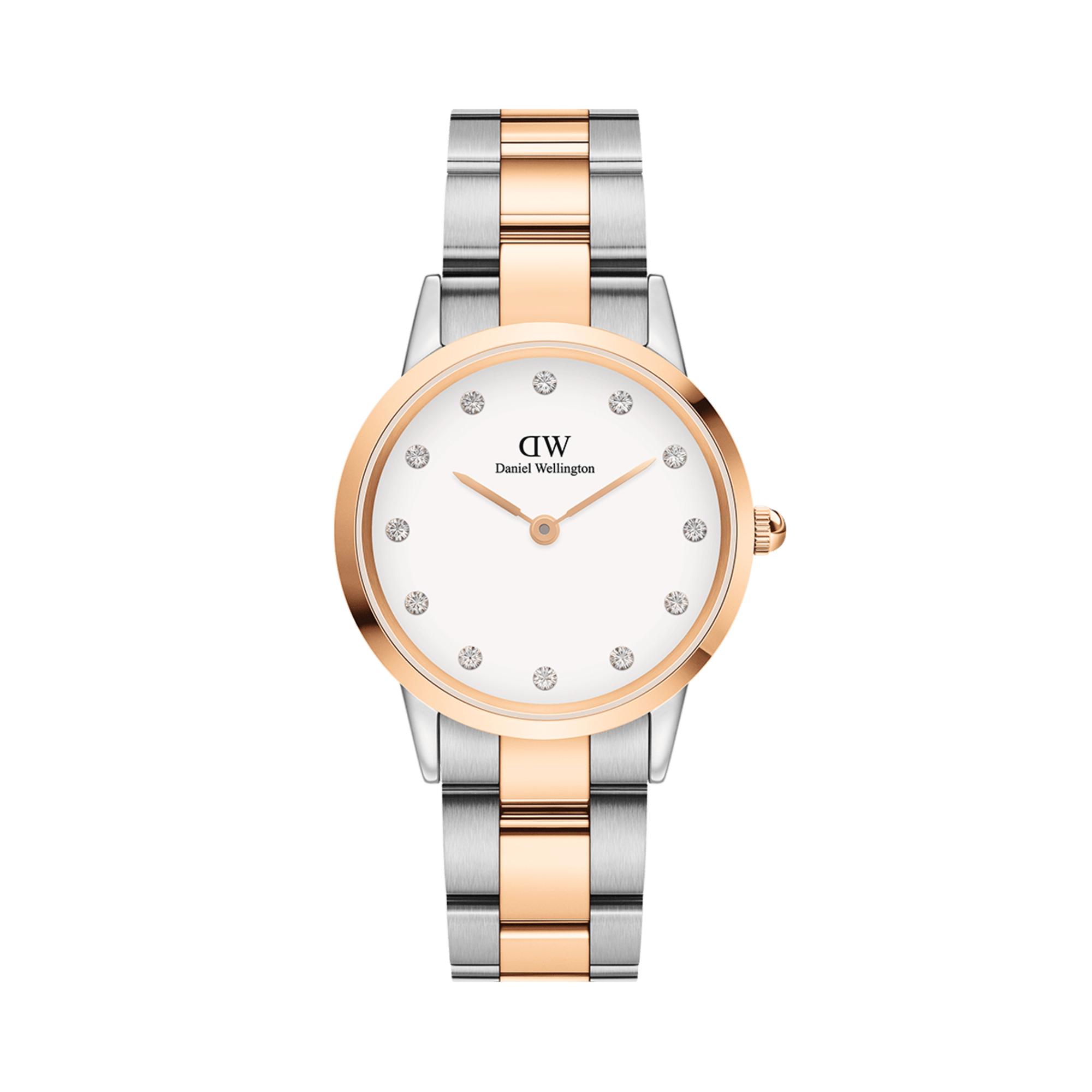 DW Iconic Link Lumine Rose Gold Watch