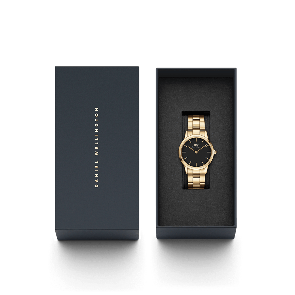 DW Iconic Link Black Gold Watch