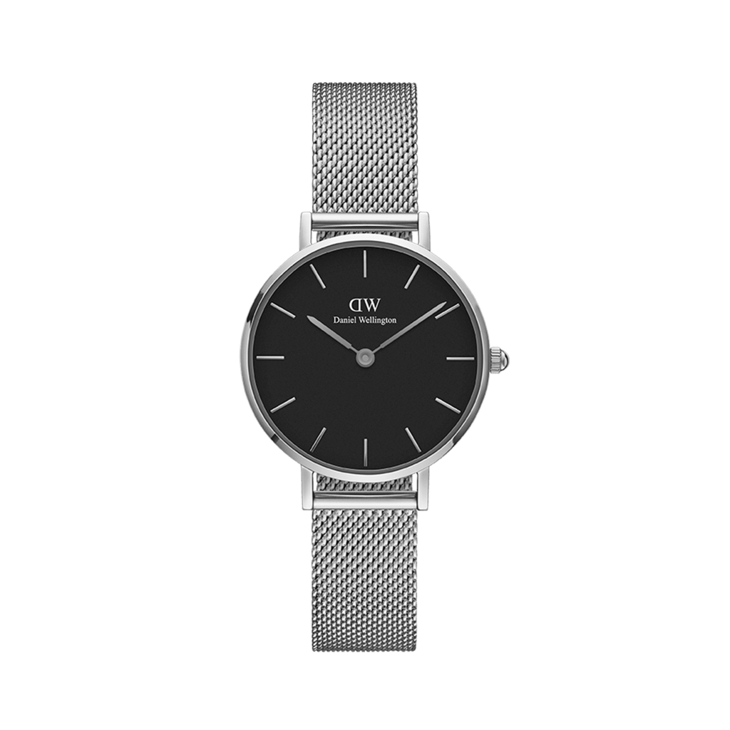 DW Petite Sterling Black Silver Watch
