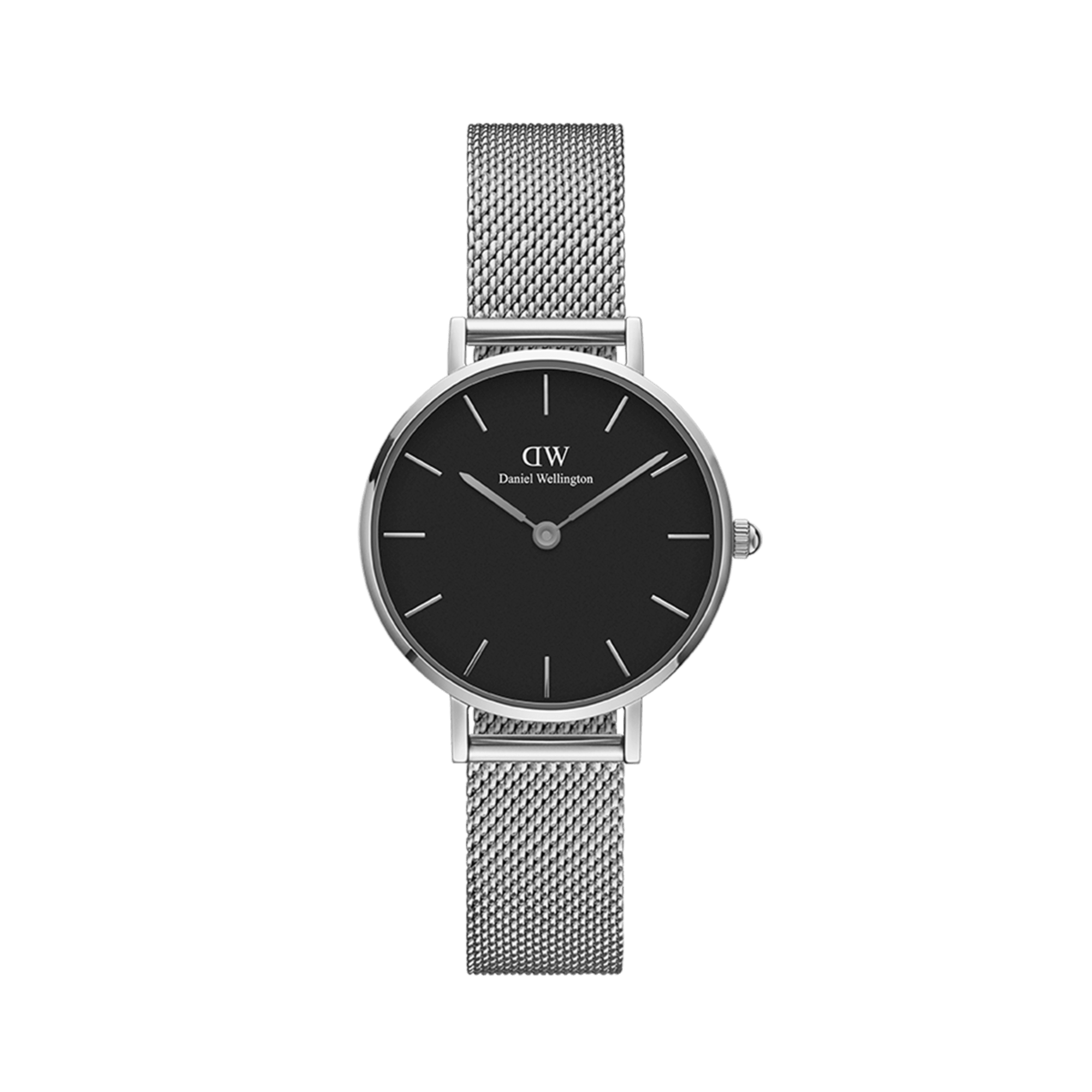DW Petite Sterling Black Silver Watch