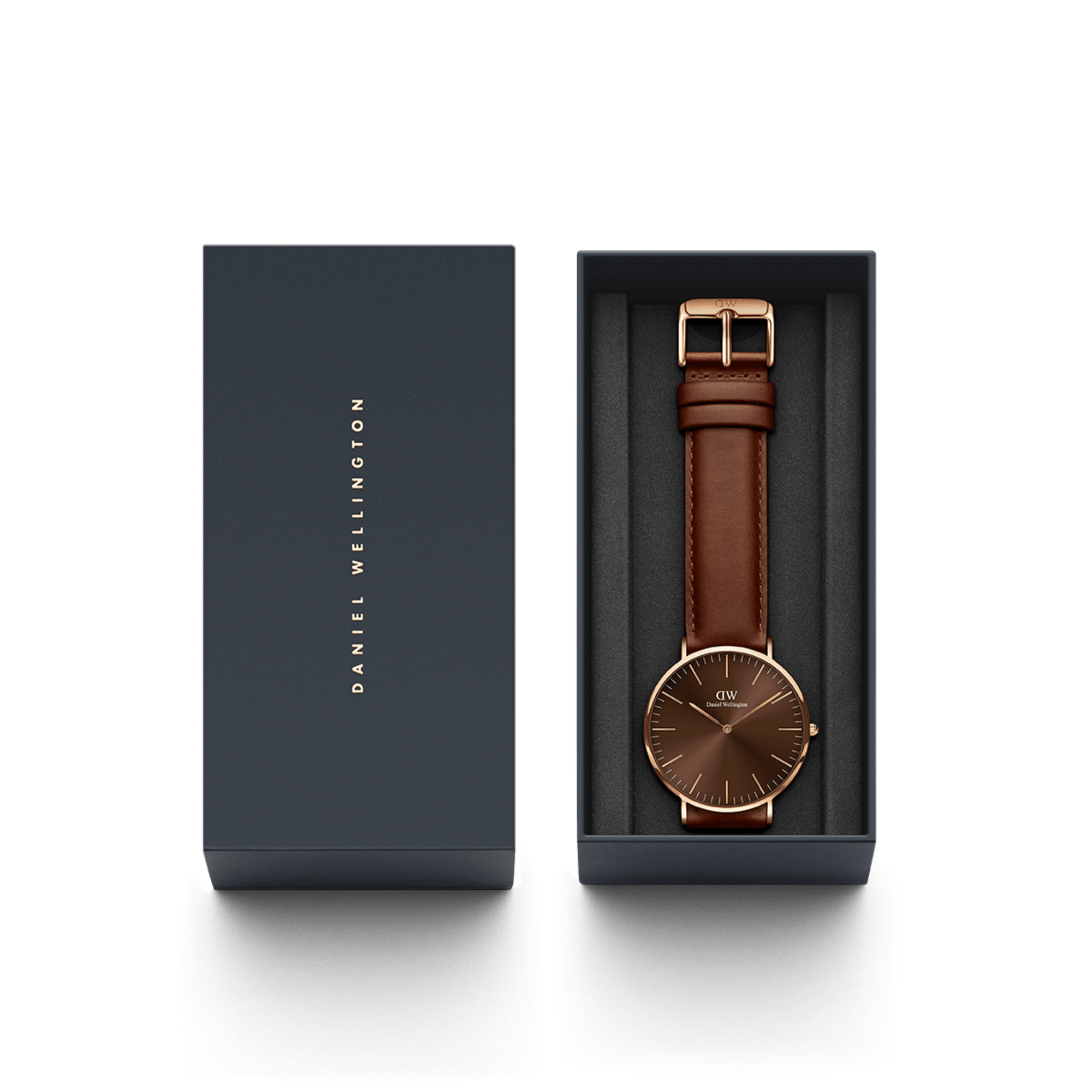 DW Classic St Mawes Amber Rose Gold Watch
