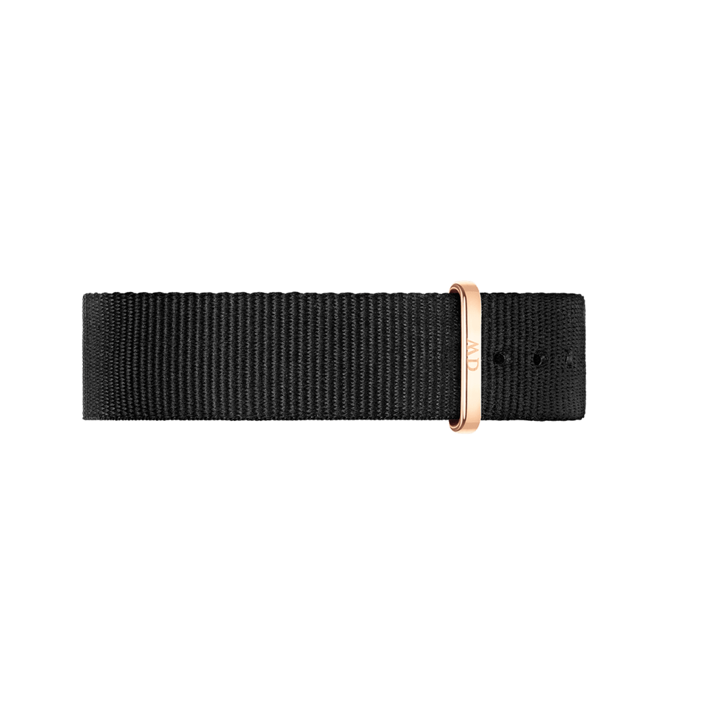 DW Classic Cornwall Black Rose Gold Watch