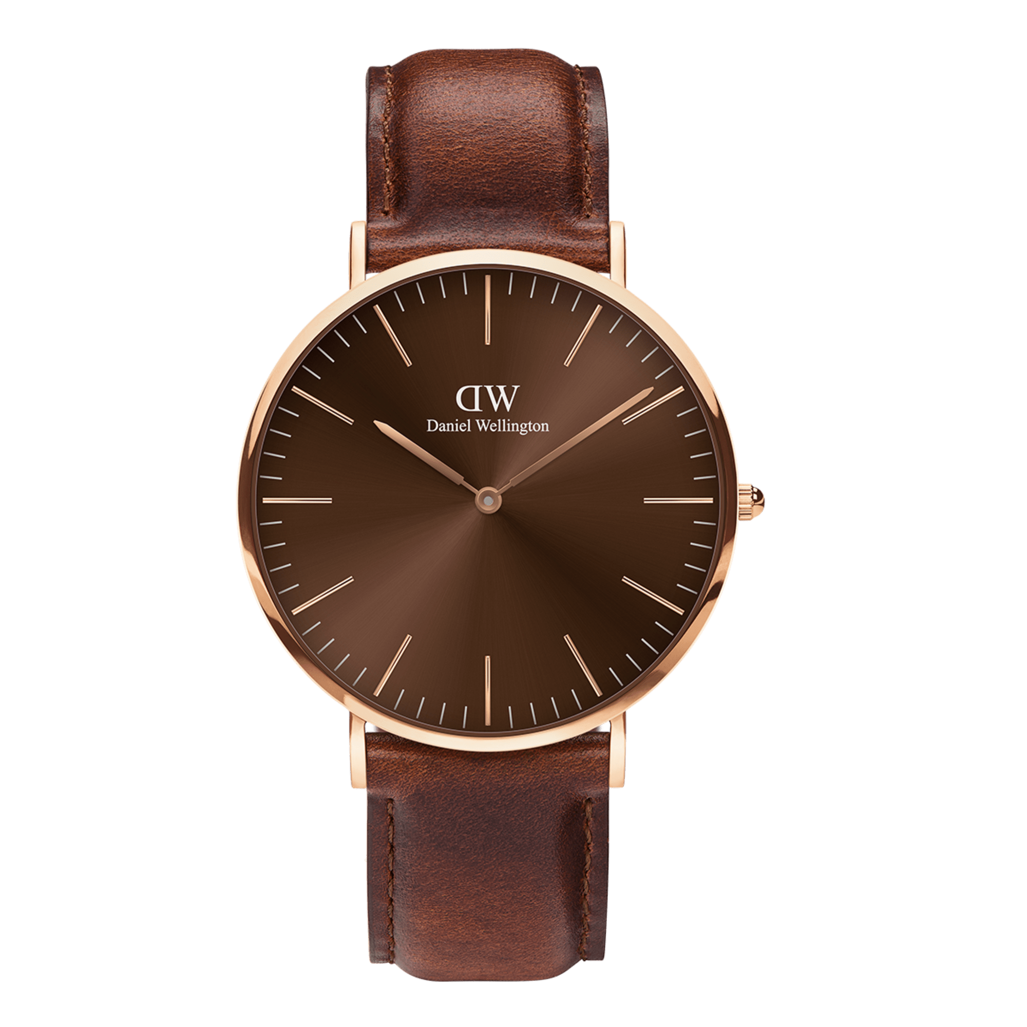 DW Classic St Mawes Amber Rose Gold Watch