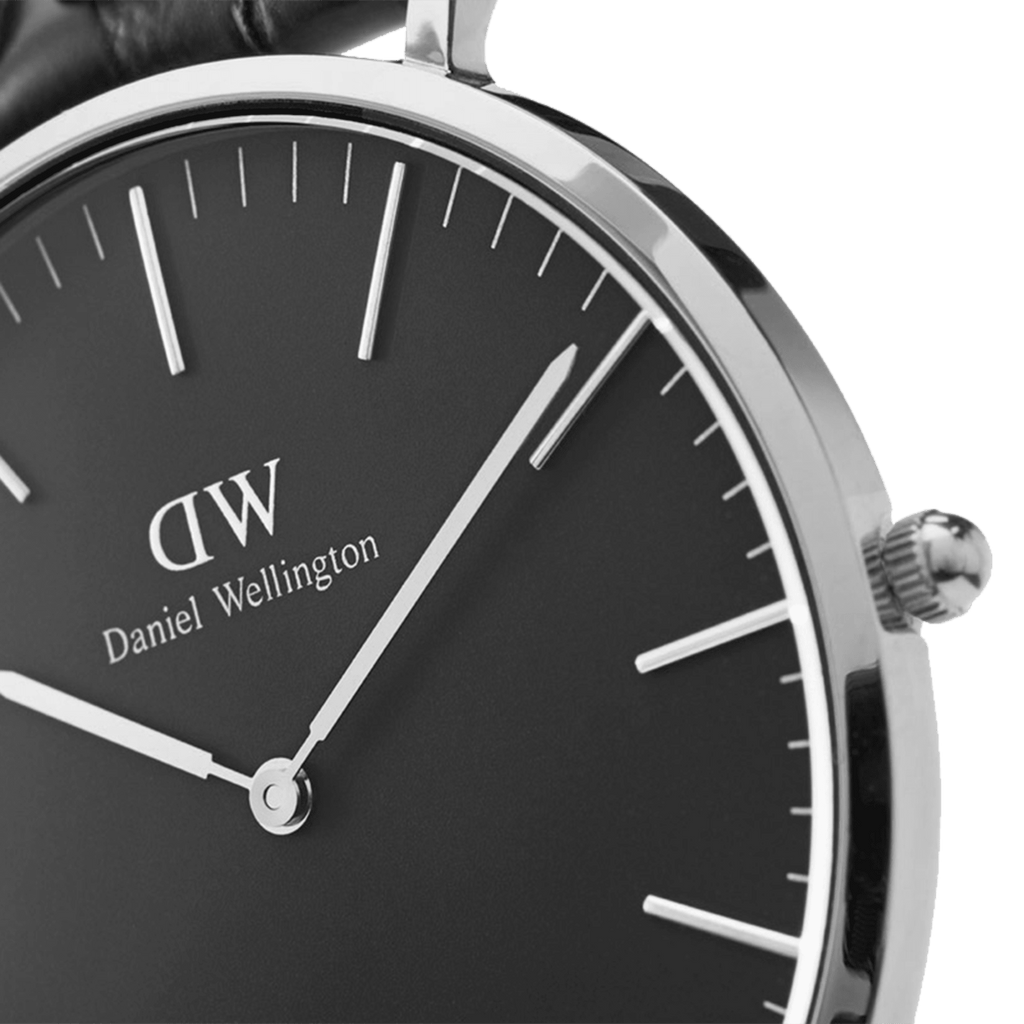 DW Classic Cornwall Black Silver Watch