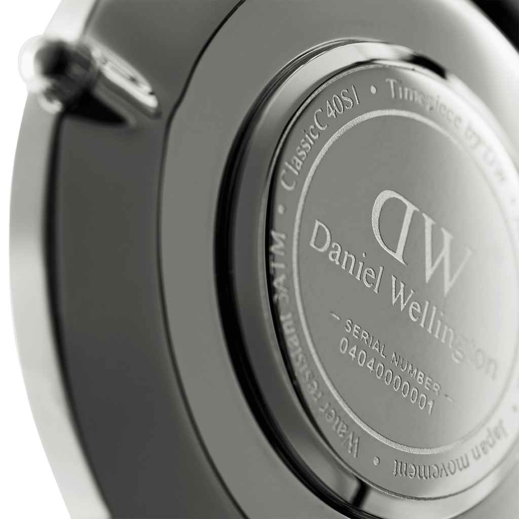 DW Classic Sheffield Black Silver Watch
