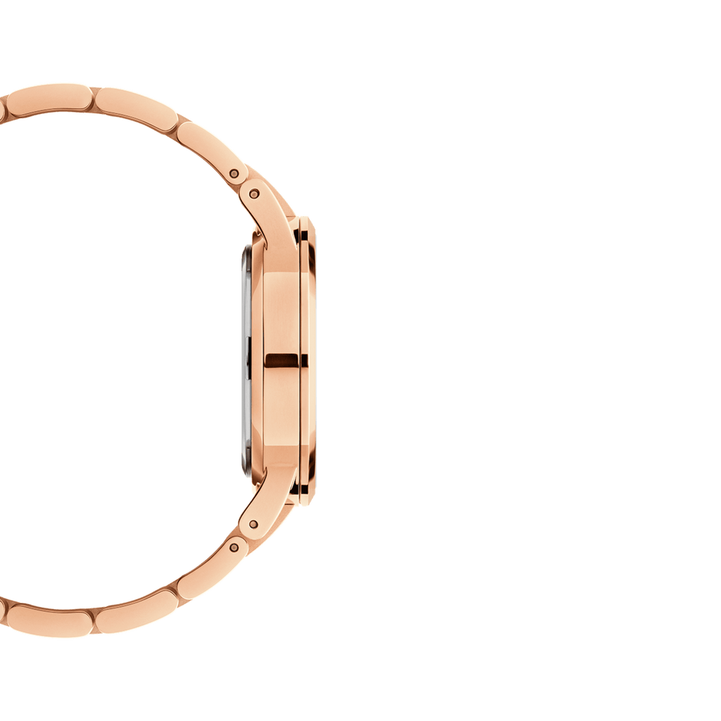 DW Iconic Link Black Rose Gold Watch