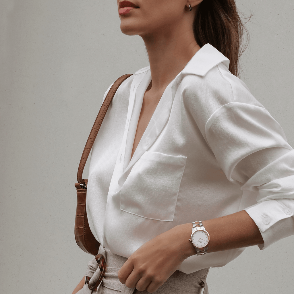 DW Iconic Link Lumine Rose Gold Watch