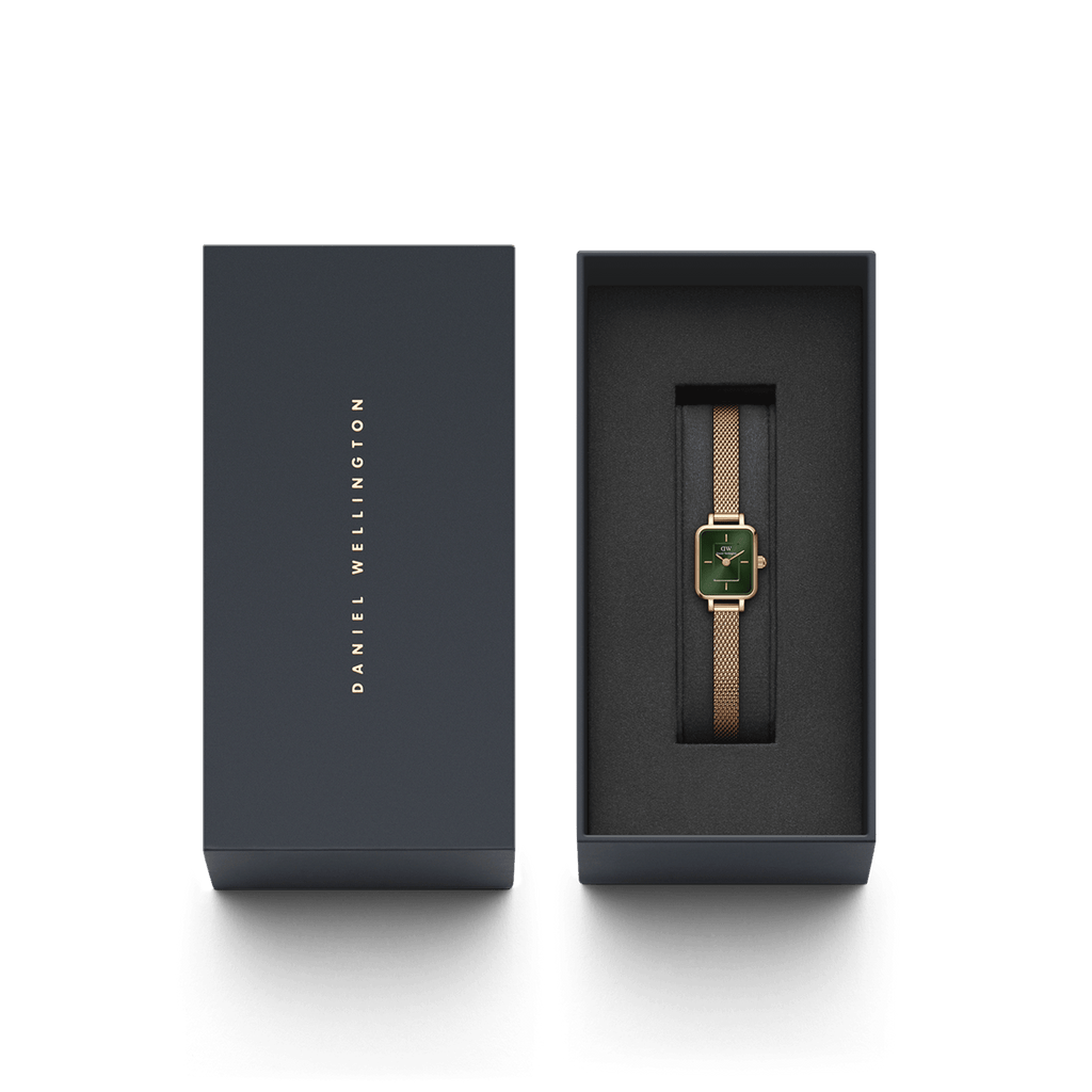 DW Quadro Mini Melrose Emerald Watch