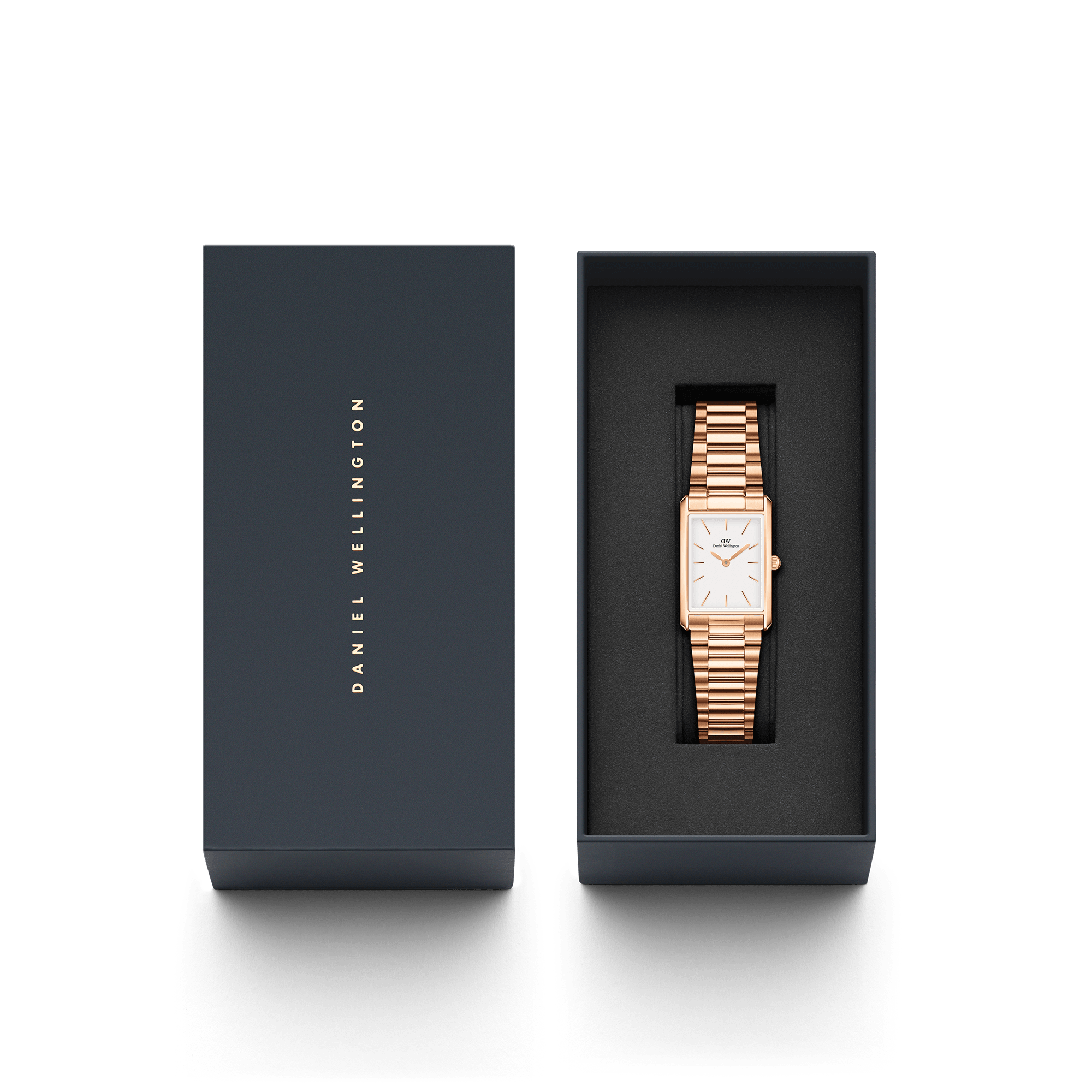 DW Bound 3-Link Rose Gold Watch