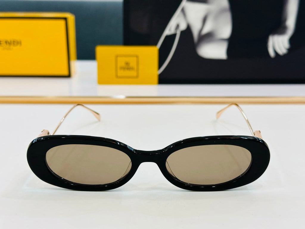FF DIAMONDS OVAL FRAME SUNGLASSES E3018 IN ACETATE