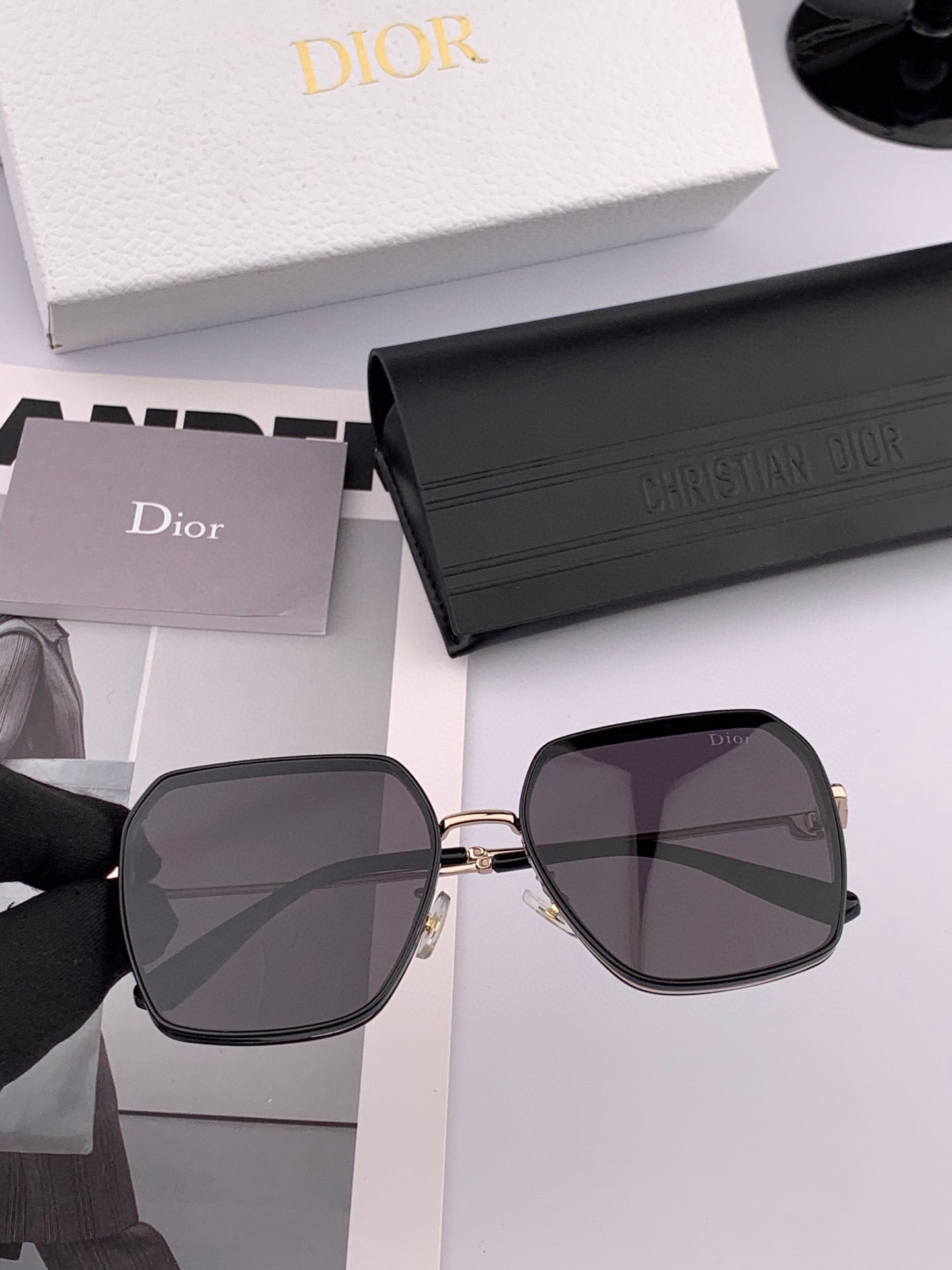 DIOR MONTAIGNE SUNGLASS D7635 IN METAL