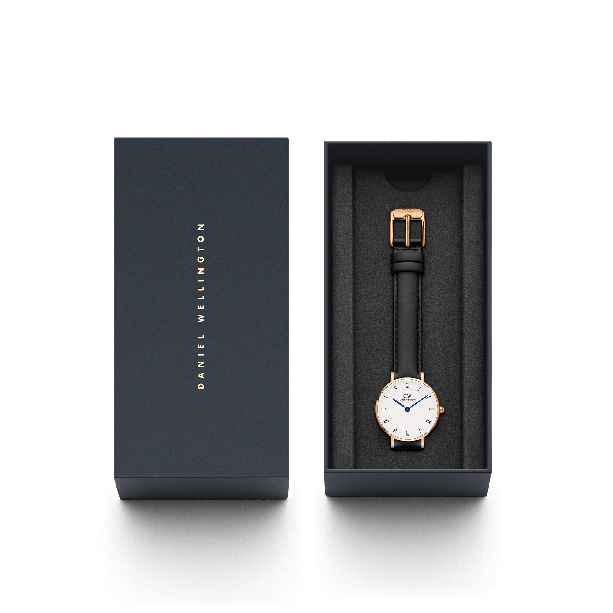 DW Petite Roman Numerals Sheffield Rose Gold Watch