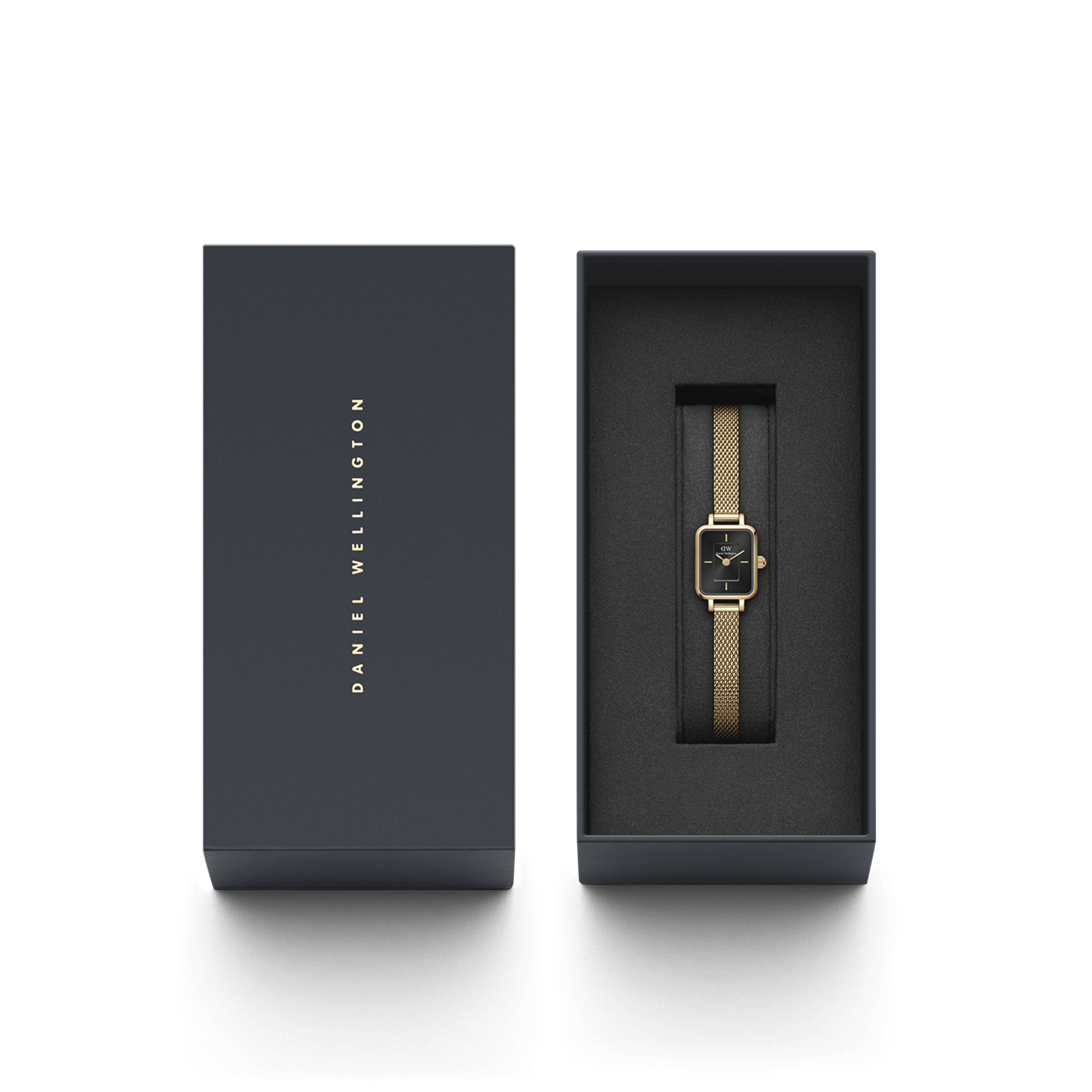 DW Quadro Mini Evergold Onyx Watch