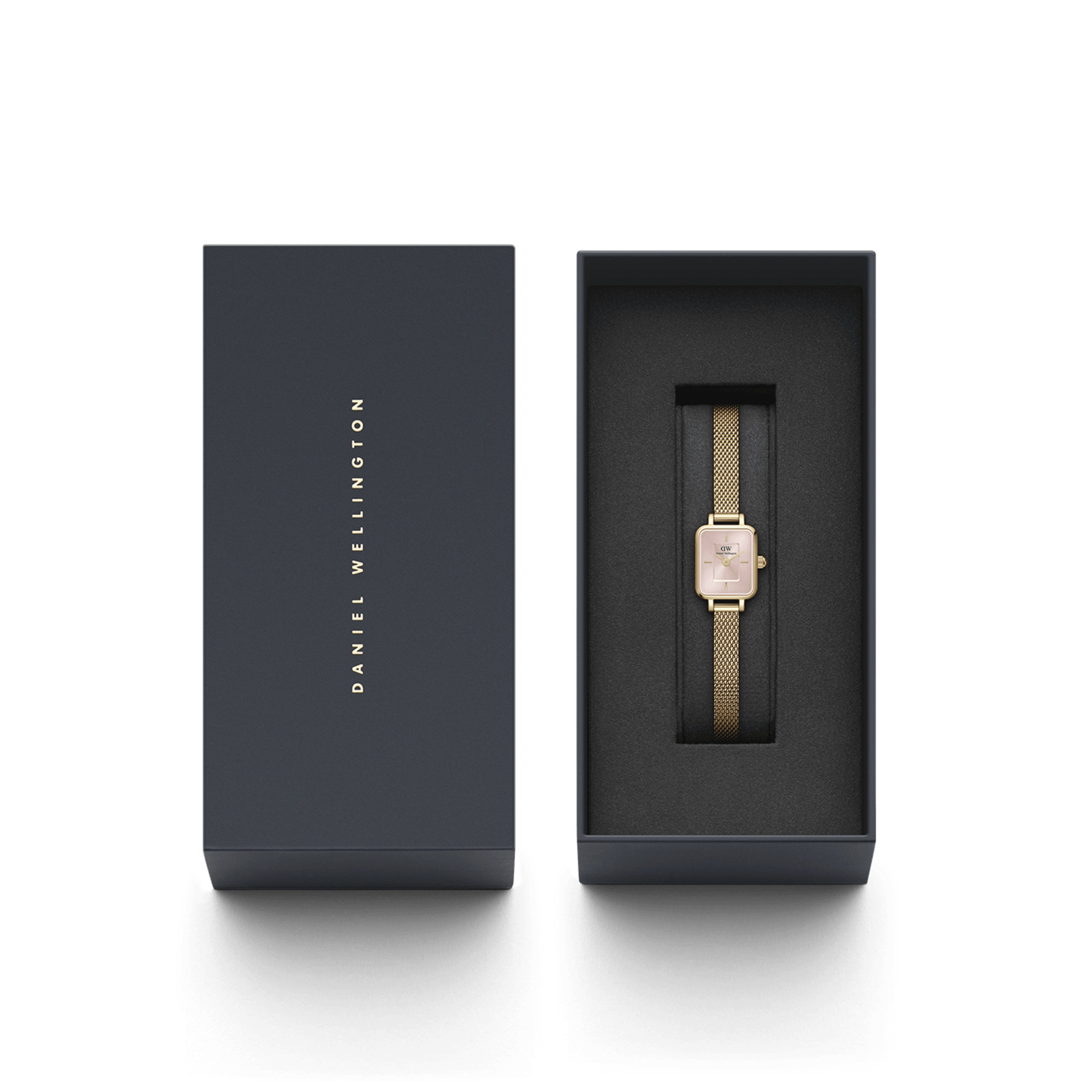 DW Quadro Mini Evergold Blush Watch