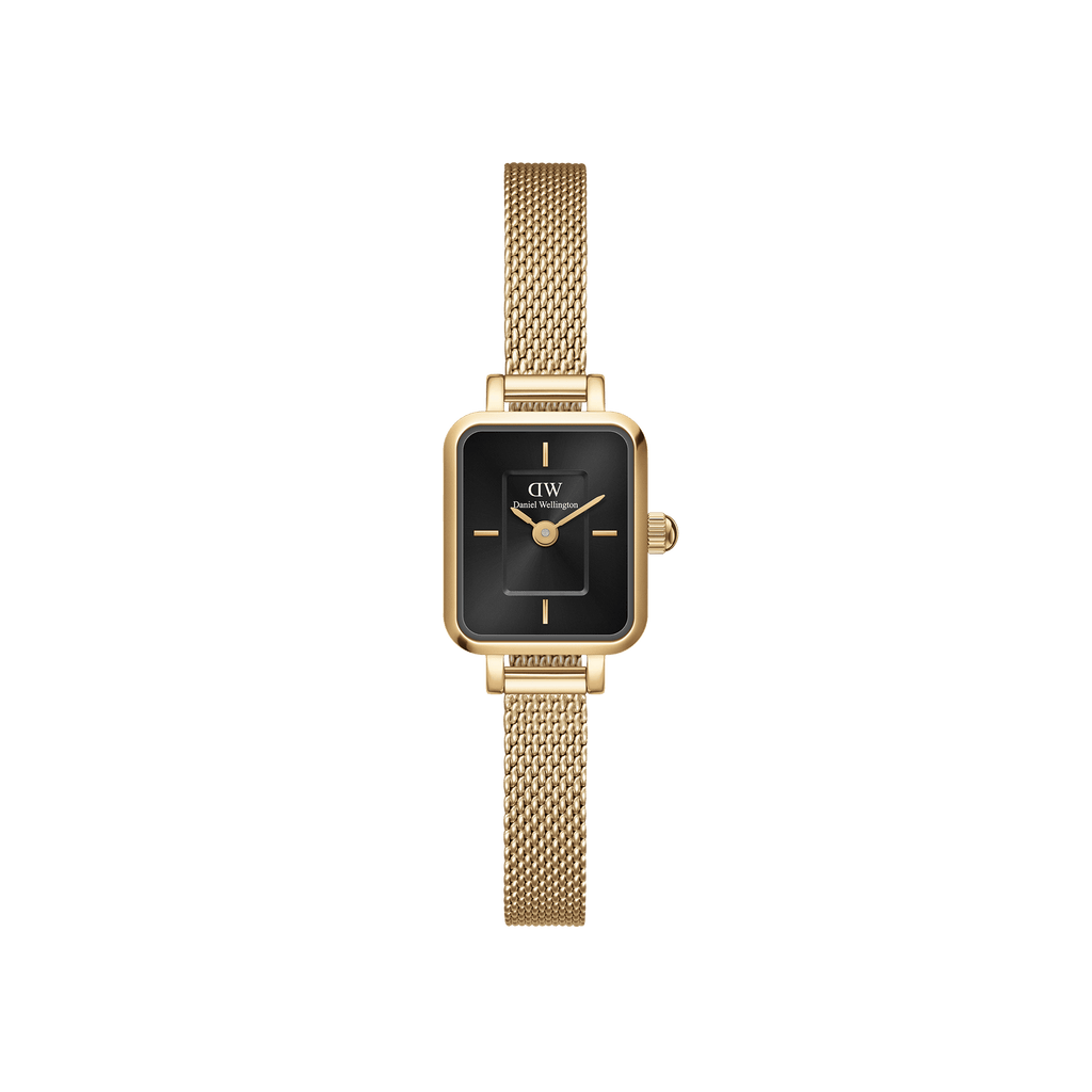 DW Quadro Mini Evergold Onyx Watch